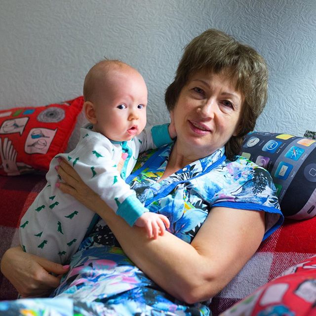 Granny with the 5th grandson #MrRobertM :)